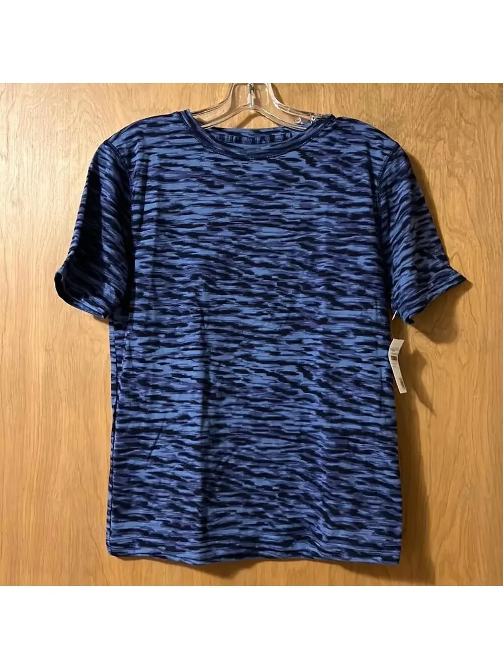 Zella Boys Blue Marlin Stripe Camo Performance Tee NWT XL (14-16) - Picture 2 of 4